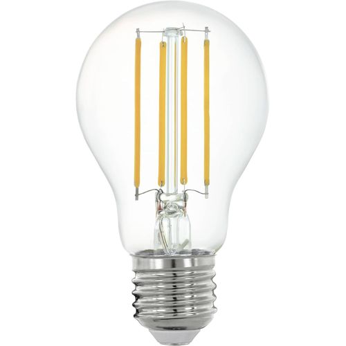 Yemaesre-Connect.Z Ampoule Led E27 Connectée, A60, Zigbee, Contrôlable Par Appli Et Commande Vocale, Dimmable, Blanc Chaud, 806 Lumens, 6 Watts, Transparent, Design Vintage