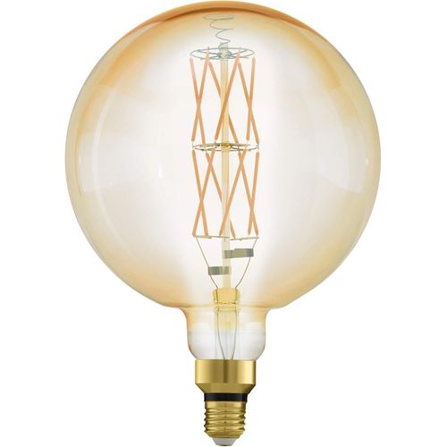 Yemaesre-Lampe Led E27 Dimmable Très Grande Taille, Ampoule Ambrée Big Size, Éclairage Rétro Forme Globe, 8 Watts (Correspond À 60 Watts), 806 Lumens, Blanc Chaud, 2100 Kelvin, G200, Ø 20 Cm