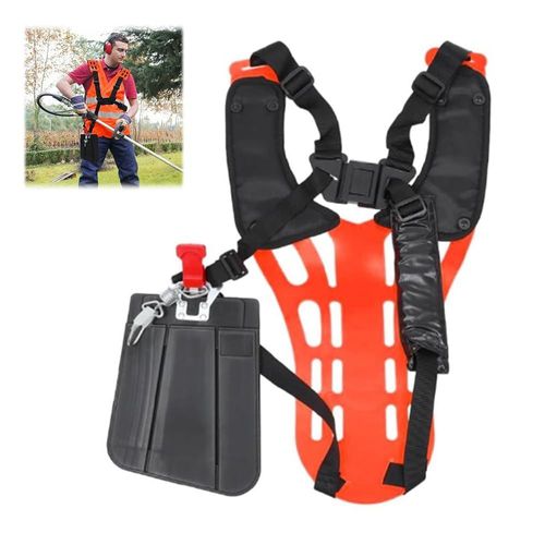 YEMAESRE-Sangle Débroussailleuse,Harnais Debroussailleuse Dorsale Ajustable,Accessoires Débroussailleuse Fabriqué En Plastique Souple Pour Un Confort Optimal Au Niveau Des Epaules,Bretelles En Nylon