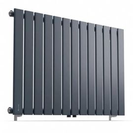 Blumfeldt Radiateur Eau Chaude Chauffage Eau Chaude Faible Conso d'Energie Silencieux Sèche-Serviette Mural 681W Gris