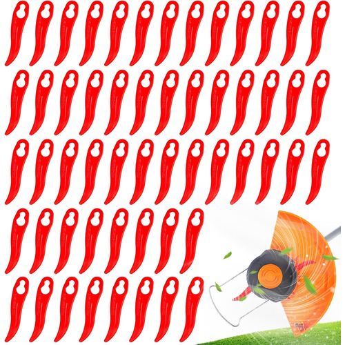 YEMAESRE-Lot De 50 Lames De Coupe À Gazon 91 Mm En Plastique Pour Débroussailleuse Sans Fil, Accessoires Universels, Lames De Rechange Pour Coupe-Bordures