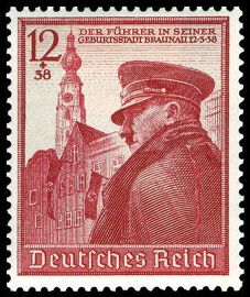 Allemagne, 3ème Reich 1939, Très Beau Timbre Neuf** Luxe Yvert 634, 50ème Anniversaire Du Chancelier Hitler.