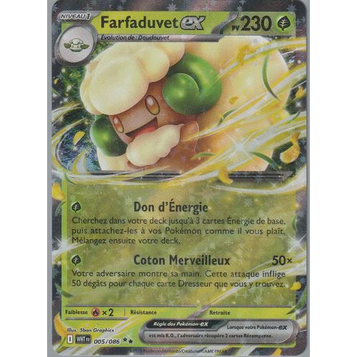 Carte Pokémon - Farfaduvet - 005/086 - Ultra-Rare - Ev10,5 Flamme Blanche