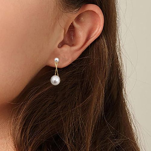 Meimie-Boucles D'oreilles En Perles Boucles D'oreilles En Perles Or Boucles D'oreilles En Perles Vintage Boucles D'oreilles En Perlesmariage Boucles D'oreilles En Perles Bijoux Pour Femmes Et Filles