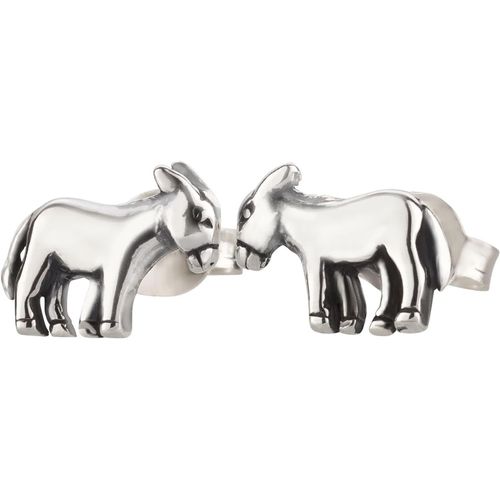 Meimie-Boucles D'oreilles À Tige En Argent 925motif Cheval Poney