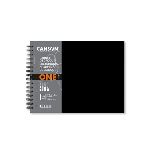 Canson Carnet De Croquis One, 279 X 216 Mm, Noir