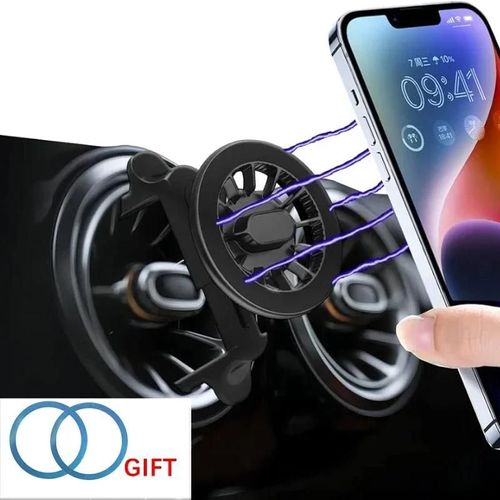 Support Sortie D¿Air Rond Pour Mercedes A/B/C/E/S Gla Glc Gle Gls Amg W205 W213 W247, Fixation Téléphone Voiture-Noir