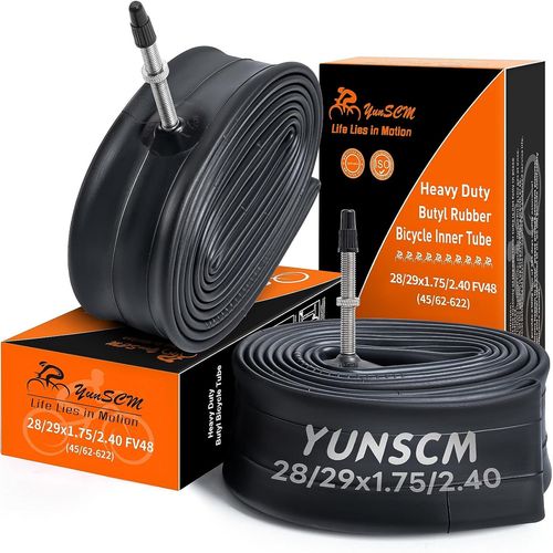 Yemaesre-2pcs45/62-622 Épaissies Chambres À Air 28/29x1.75/1.95/2.10/2.25/2.40 Fv48mm Presta Compatibles 28/29 Pouces Chambre À Air Vélo De Route, Vtt, Vélo Électrique