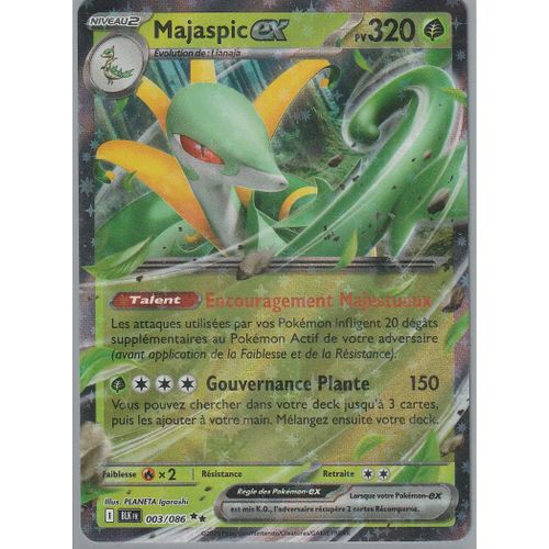 Carte Pokémon - Majapic Ex - 003/086 - Ultra-Rare - Ev10,5 Foudre Noire