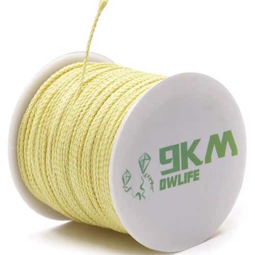 Yemaesre-Cordetressée En Kevlar De 226,8 Kg, 2 Mm, 30,5 M, Haute Résistance À L'abrasion, Ignifuge, Corde De Cerf-Volant, Ligne De Pêche, Modèle Fusée, Bâche De Hamac, Paracorde De Survie Tactique