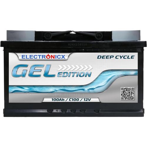 Yemaesre-Batterie Gel 100ah Gel Edition Camping Solutions Solaires ¿ Performante Pour Batterie Voiture Électrique Enfant 12v Panneau Solaire Camping-Car 100 Ah