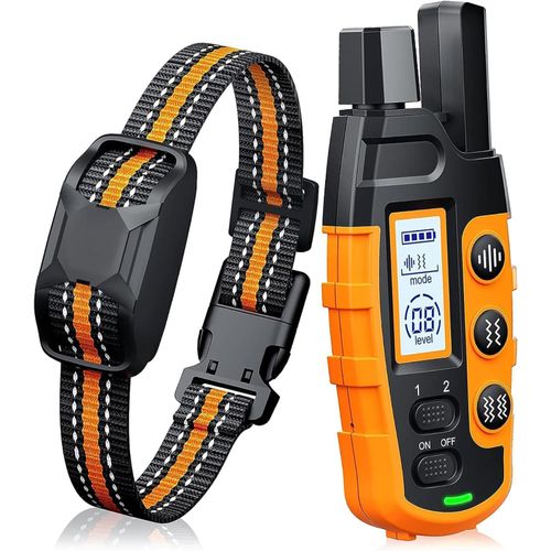 Collier Vibrant-Conformes À La Nouvelle Loi 2024-Collier De Dressage,Portée De 2600 Mètres,Rechargeable Avec 3 Modes Son/Vibration/Forte Vibration,Résistant À L'eau Ip67,Pour Chiens De Toutes Tailles