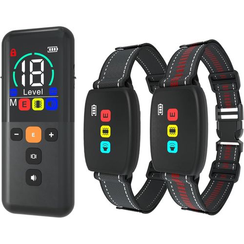 Collier De Dressage Pour Chien,Portée De 3000 Mètres,3 Modes Vibration/Choc Électrique/Son Avec Verrouillage De Sécurité,Étanche Ipx67 Et Rechargeable