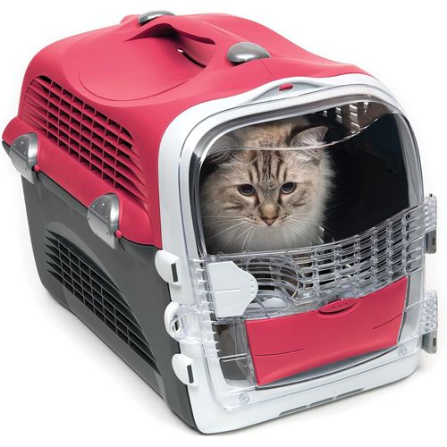 Yemaesre-Cage De Transport Cabrio Pour Chat, Rouge Cer