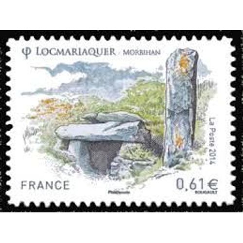 Locmariaqueur (Morbigan) : Menhir.. Année 2014 N° 4882 Yvert Et Tellier Kuxe