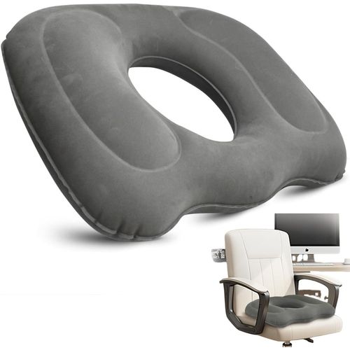 Coussin Gonflable En Forme De Donut,Coussin Orthopédique,Coussin D¿Assise Gonflable,Coussin D¿Assise Coussin Chaise Bureau,Coussin Assise Ergonomique Pour Le Soulagement Des Hémorroïdes
