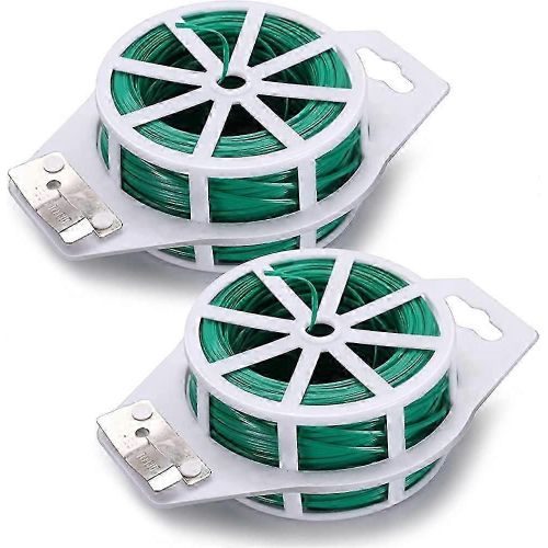Lot de 2 attaches pour plantes, fil de jardinage multi-usages, attaches pour plantes de jardin