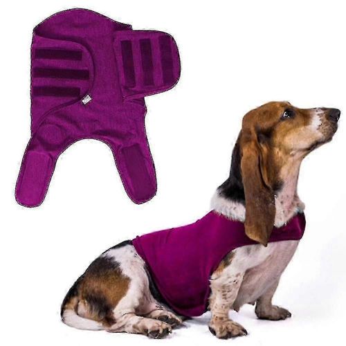 (Xs-Rose Rouge) Manteau Confortable Pour Soulager L'anxiété Du Chien, Gilet Apaisant Pour L'anxiété Du Chien En Cas D'orage, De Voyage, De Feux D'artifice, De Visites Chez Le Vétérinaire