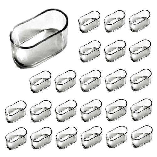 Lot De 30 Embouts De Pieds De Chaise Ovales En Silicone (15 X 30 Mm) Pour Meubles, Protection Contre Les Rayures Et Les Rayures Au Sol - Mxbc