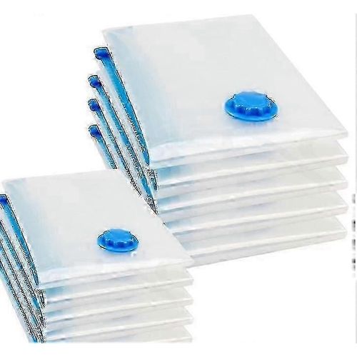 Lot de 6 sacs sous vide XXL (100 x 120 cm) pour couettes et vêtements - Idéal pour les maisons européennes