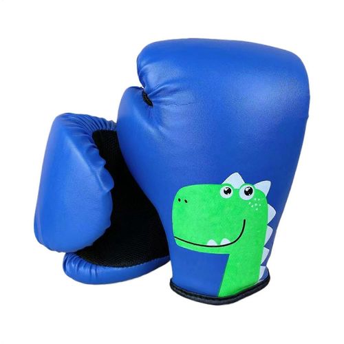 Gants De Boxe Respirants Pour Enfants, Gants D'entraînement Pour Débutants Et Juniors, Gants De Sac De Frappe Lourds, Matériau Respirant, Coupe Confortable, Bleu Et Rouge
