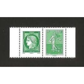 "La Lettre Verte A 3 Ans" Cérès Et Cemeuse Lignée La Paire Année 2014 N° 4908 4909 Yvert Et Tellier Luxe