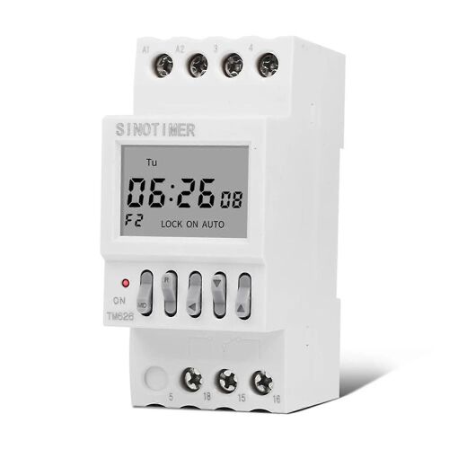 Tm626 2channel Les Temps De Commutation, 220 V, Sortie Deux Groupes Distincts De Contrôle, Minuterie Programmable Hebdomadaire Pendant 7 Jours, Montage Rail Din 35 Mm.