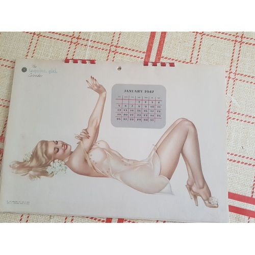 Calendrier Pin-Up Vargas 1947