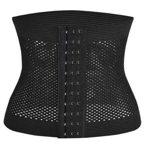 Shapewear Waist Trainer Body Shaper Curve Shapewear Femmes Corset Minceur Sous-Vêtements Ceinture Sangle Manteau Noir M.