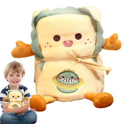 Couverture De Dessin Animé, 2 En 1, Oreiller Rôti, Couverture De Voyage En Peluche Avec Oreillers, Dinosaures