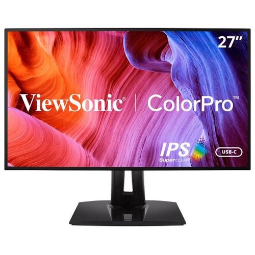 ViewSonic VP2768a - Écran LED - 27" - 3840 x 2160 4K @ 60 Hz - IPS - 350 cd/m² - 1000:1 - 5 ms - 2xHDMI, DisplayPort, USB-C