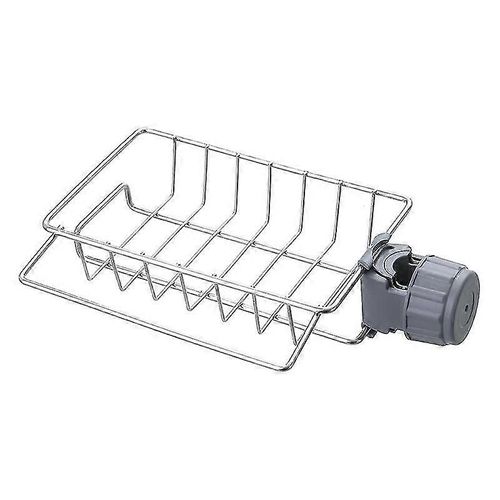 Lot de 2 étagères de douche sans perçage, porte-shampoing, argent et gris, 17,5 x 11 cm, 17,5 x 2 cm, 14,5 cm