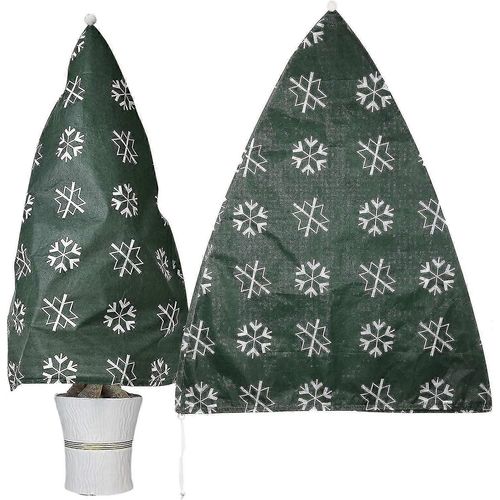 Lot de 2 protections d'hiver pour plantes, protection d'hiver pour sac de plantes en pot, beige, uni, 110 x 80 cm