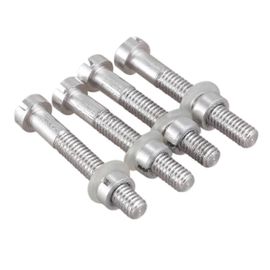 Lot de 4 vis M2,5 x 18,5 mm pour platine vinyle, remplacement de têtes de lecture, stylets et vinyles