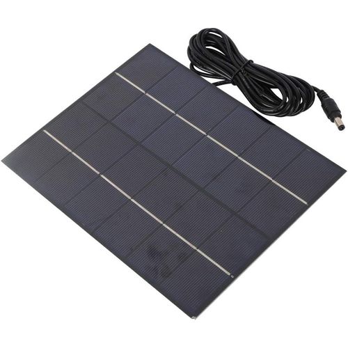 Yemaesre-Panneau De Chargeur Solaire 6v, 5.5w 6v Panneau Solaire Portable En Silicium Polycristallin Avec Port Cc Pour Chargeur De Batterie Bricolage