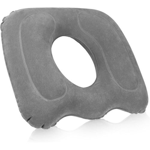 Yemaesre-Coussin Gonflable En Forme De Donut - Coussin Orthopédique - Coussin D'ass Pour Soulager Le Coccyx - Idéal Pour Le Coccyx, La Prostate, La Sciatique, Les Blessures Au Lit, Les Hémorroïdes -