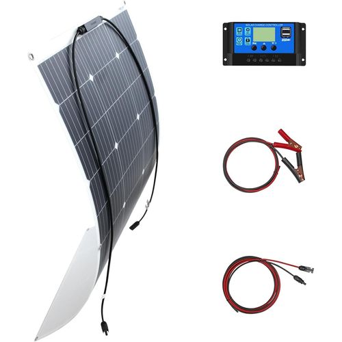 Yemaesre-Kit De Panneau Solaire Monocristallin Flexible 100 W 12 V Pour Alimentation Mobile