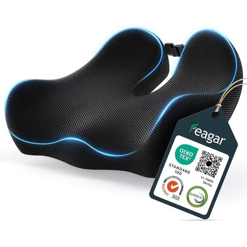 Yemaesre-Coussin Coccyx En Mousse À Mémoire Version Améliorée, Coussin Cha Bureau, Coussin Ergonomique Ass , Améliorer La Posture En S'asseyant Et Soulager La Pression Sur Le Coccyx