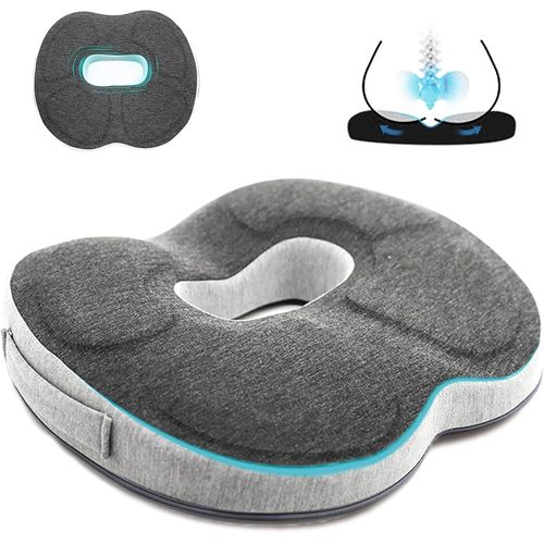 Yemaesre-Coussin De Cha Anti-Escarres - Coussin Orthopédique En Forme De Donut Pour Soulager Efficacement Les Hémorroïdes, La Prostate, La Sciatique Et Les Maux De Dos, Idéal Pour Le Bureau, La