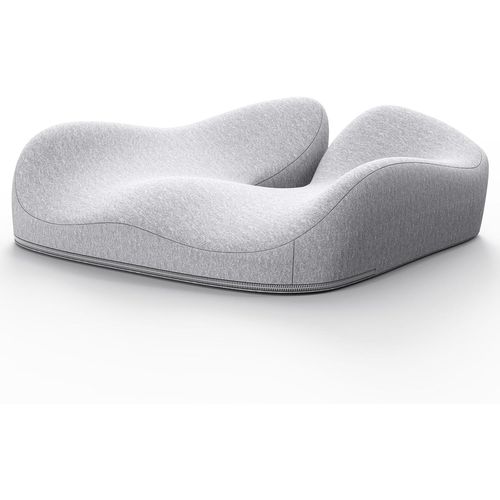 Yemaesre-Coussin De Siège Pour Cha De Bureau, Siège De Voiture, Fauteuil Roulant, Mousse À Mémoire De Forme, Coussin Ergonomique Réduisant La Douleur, Gris