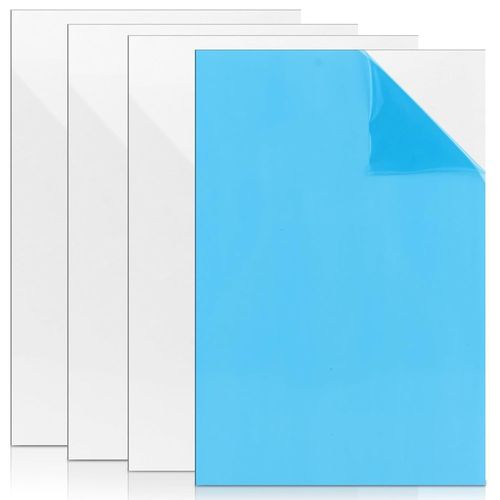 Yemaesre-Lot De 4 Plaques En Plastique Abs Blanc De 3 Mm, 20 X 30 Cm, Pour Décoration De La Maison, Modélisme, Artisanat, Garde-Boue
