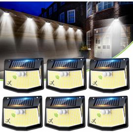 Lampe Solaire Exterieur Détecteur Mouvement: 248 Led Solaire Lumiere Exterieur Ip65 Etanche Éclairage 270° Sécurité Sans Fil Lampe Mural Applique Exterieur Pour Jardin Garage Lot De 6