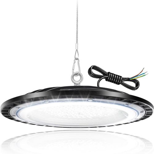 Ufo Led Lights 150W Projecteur High Bay Lumière 15000Lm 6500K Blanc Froid Ip65 Étanche Ufo Led Spot Intérieur Hall Lampe Atelier Éclairage D'Entrepôt Pour Stade Intérieur, Garage