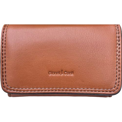 YEMAESRE-Portefeuille En Cuir, Blocage Rfid, Porte-Monnaie Zippé, Boîte Cadeau 588359, Marron Clair Et Marron Foncé, 12.5Cm, Classique