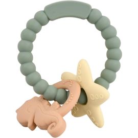 Anneau De Dentition Bébé,Silicone Jouet Dentition Bébé,Jouets À Mâcher Pour Bébé,Faciles À Saisir Et À Nettoyer,Aide À Apaiser Les Gencives Pour Bébés De 3 Mois Et Plus (Hippocampe Vert)