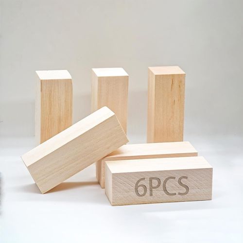 Yemaesre-Lot De 6 Blocs De Bois De Balsa - 150 X 50 X 50 Mm - Pour Bricolage, Modélisme Et Décoration D'intérieur (150 X 50 X 50 Mm)