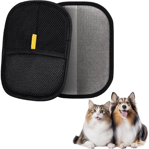 Fchhk-Aimant Pour Poils De Chat - Gant Magnétique Double Face - Sans Doigts - Réutilisable - Pour Vêtements, Canapés, Lits (1 Pièce)