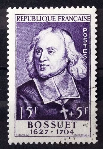 Célébrités Xiii Au Xxème Siècle - Bossuet 15f+5f Violet (Magnifique N° 990) Obl - Cote 26,00 - France Année 1954 - N26579