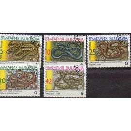 Bulgarie Timbres Les Reptiles