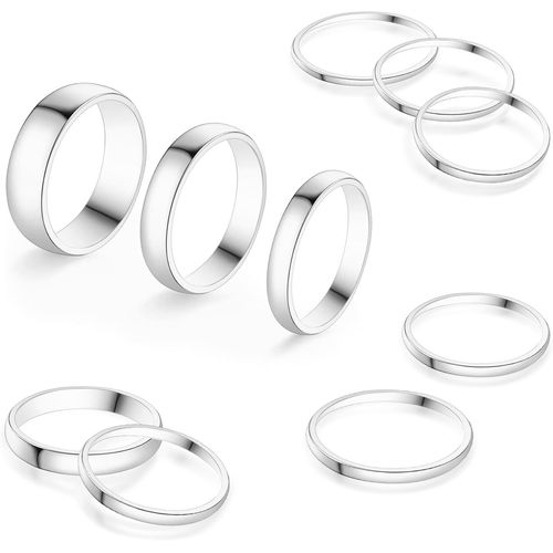 Yemaesre-Ensemble De Bagues Pour Hommes Et Femmes, Bague Puna , Bagues Midi, Ensemble De Bagues Minimalistes 2mm